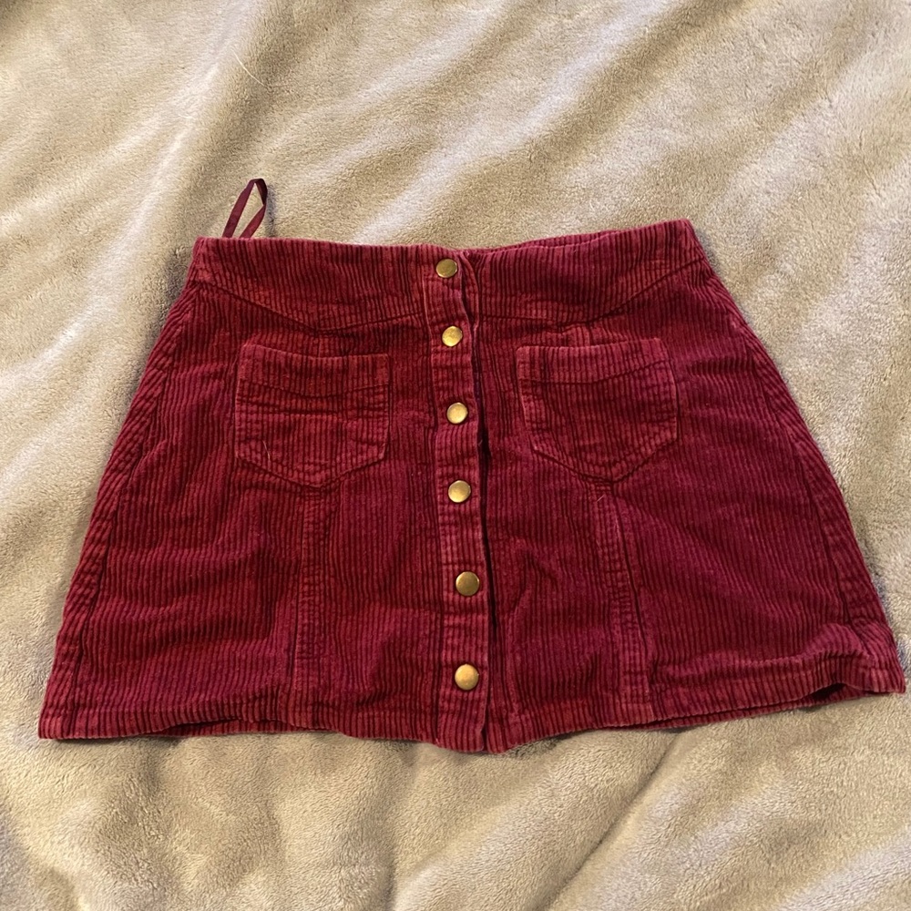 Maroon Skirt
